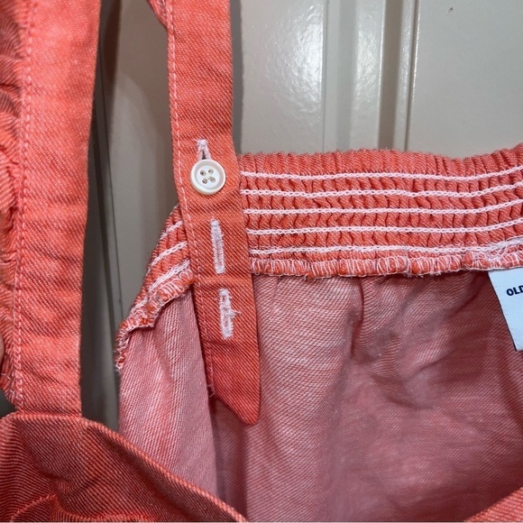 NWT Old Navy Coral Sleeveless Ruffle-Trim Linen-Blend Women’s Top Size XXL - Picture 7 of 14